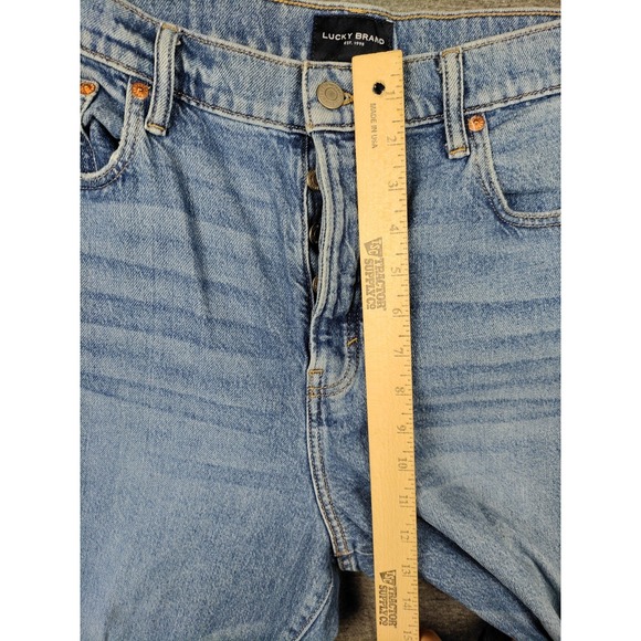 Lucky Brand Womens‎ Jeans 14 Blue Denim Faded Drew Mom Casual Classic Button Fly - Picture 5 of 10